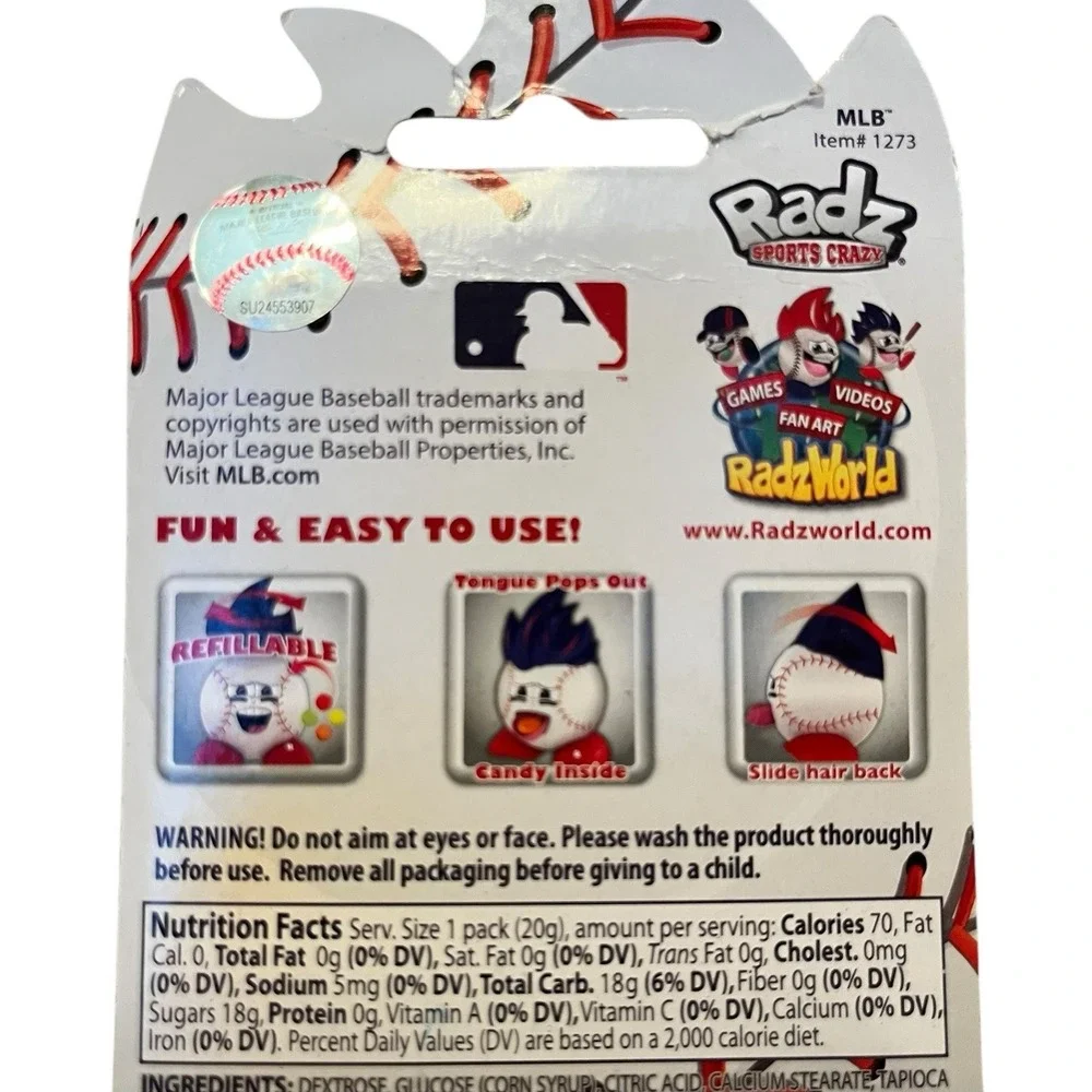San Francisco Giants MLB Radz Figure Keychain Clip Candy Dispenser 3 in 1 Sealed